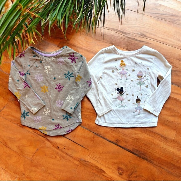 Girls’ 3T Winter & Holiday Sweater + Long Sleeve Shirt Bundle – 6 Pieces - Picture 2 of 12
